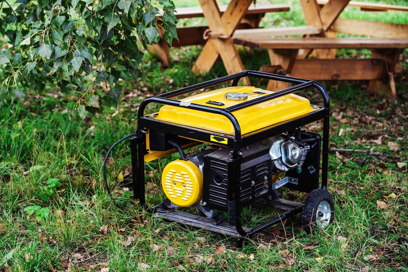 Portable Power Generator. Compact Equipment For Powering Various Devices In Nature And In Places Without Power Supply. Selective Focus. Foreground