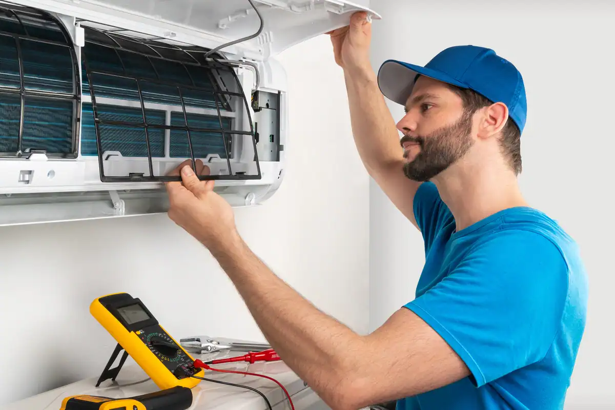 working on a ductless minisplit