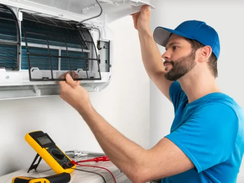 working on a ductless minisplit