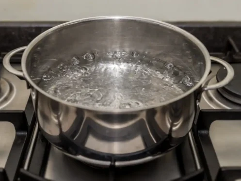boiling water
