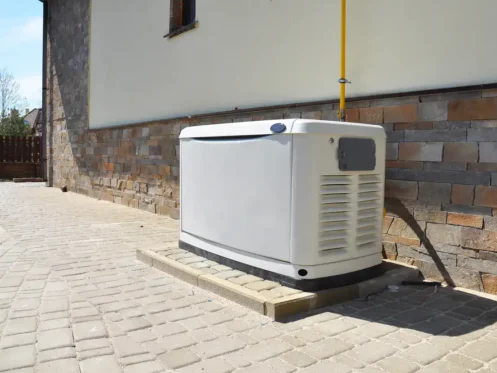 Home generator outside